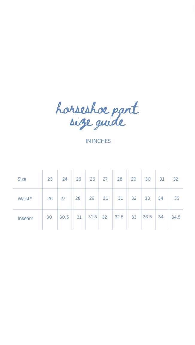 Cotton Twill Horseshoe Pants