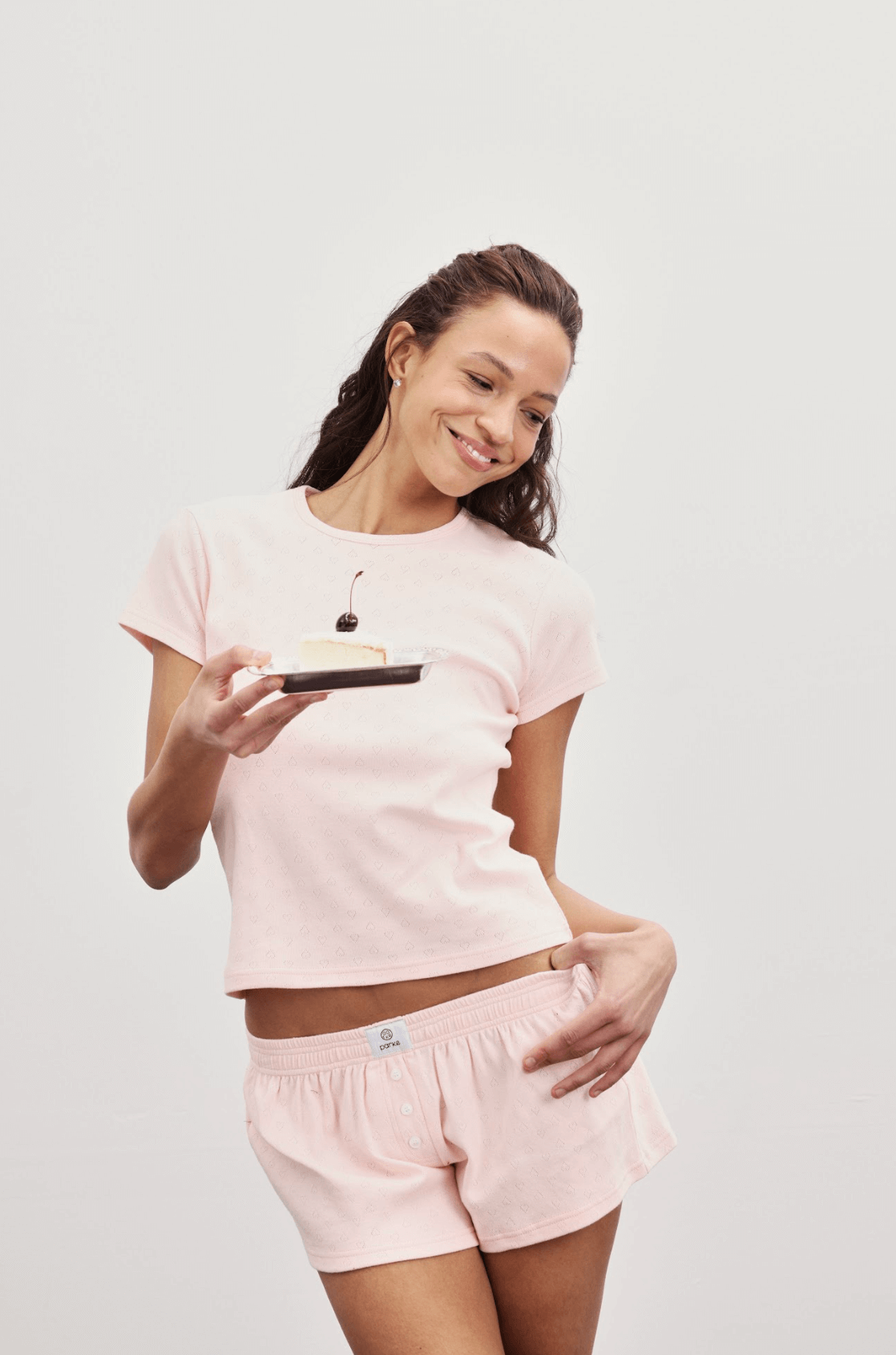 Preorder Pointelle Baby Tee