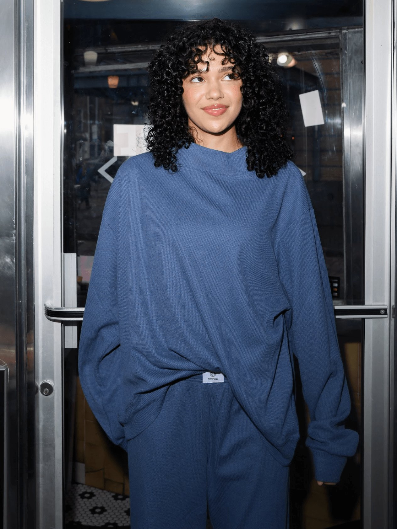 Waffle Mockneck