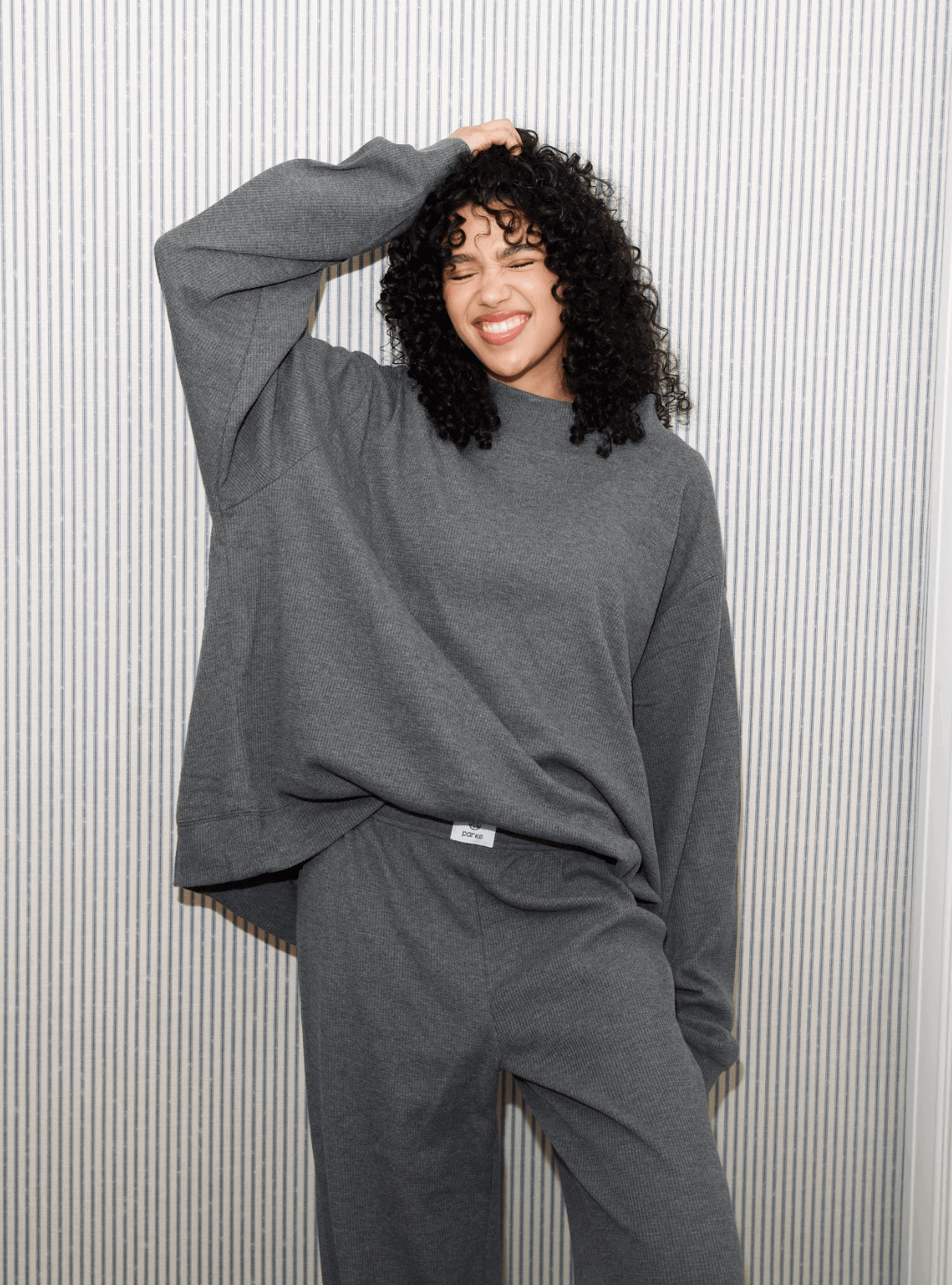 Waffle Mockneck