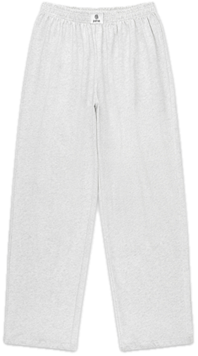 Grey cotton boxer pant flat lay - classic grey