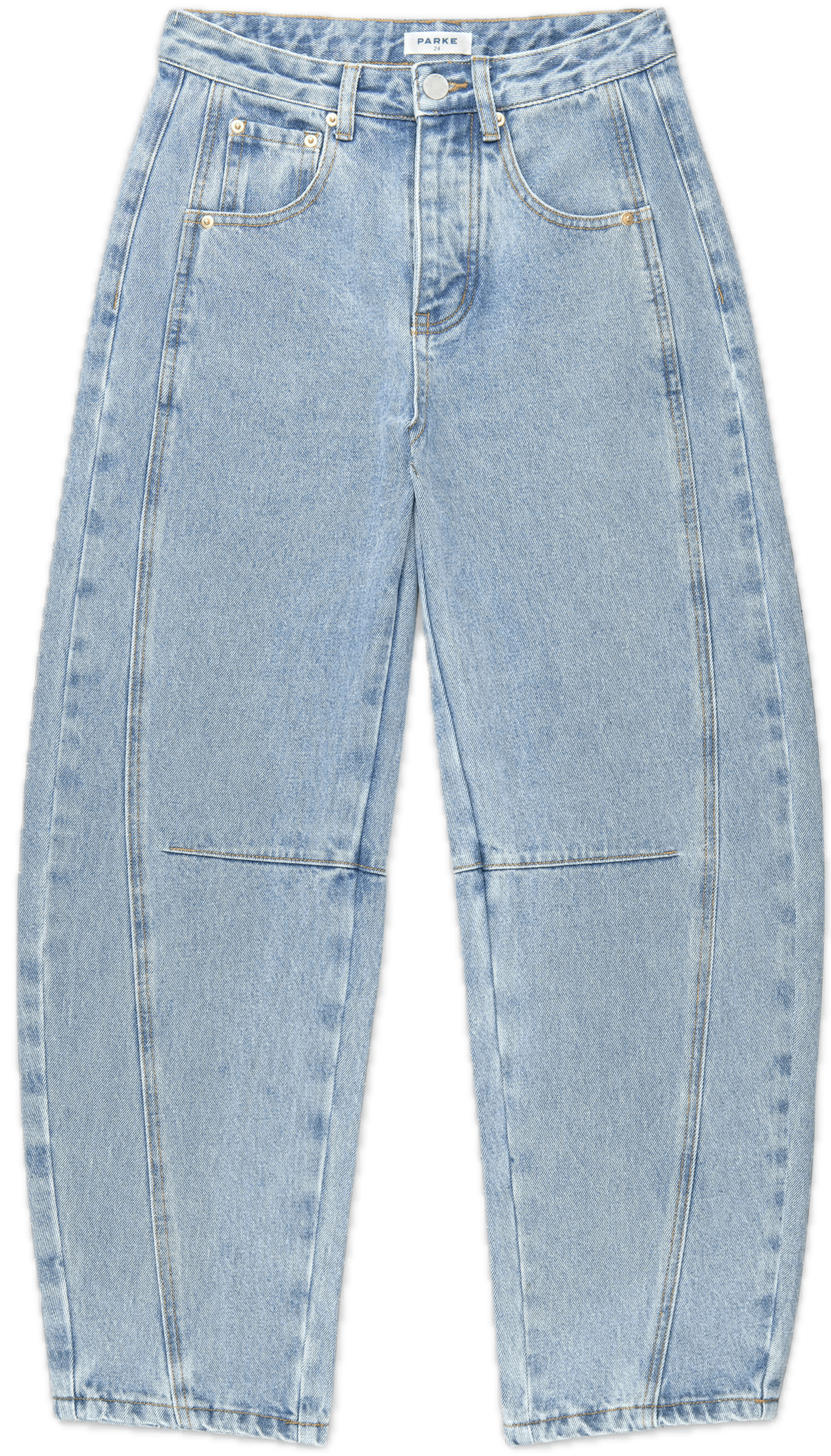 horseshoe jean flat lay -vintage wash