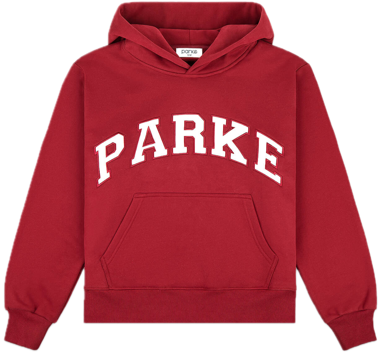 burgundy + white varsity hoodie -burgundy + white