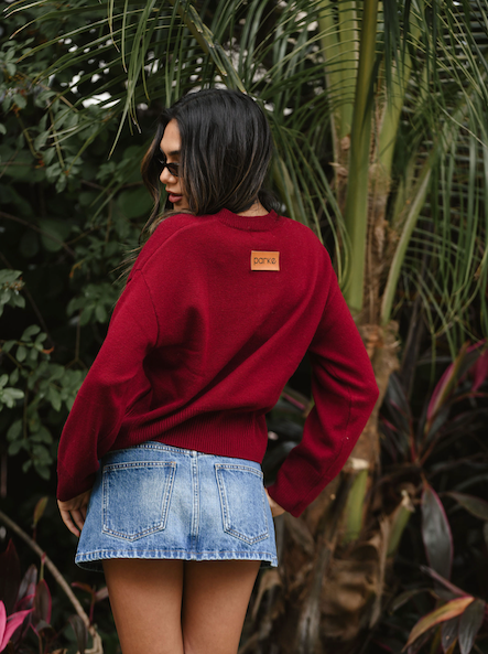 Finished Denim Mini Skirt
