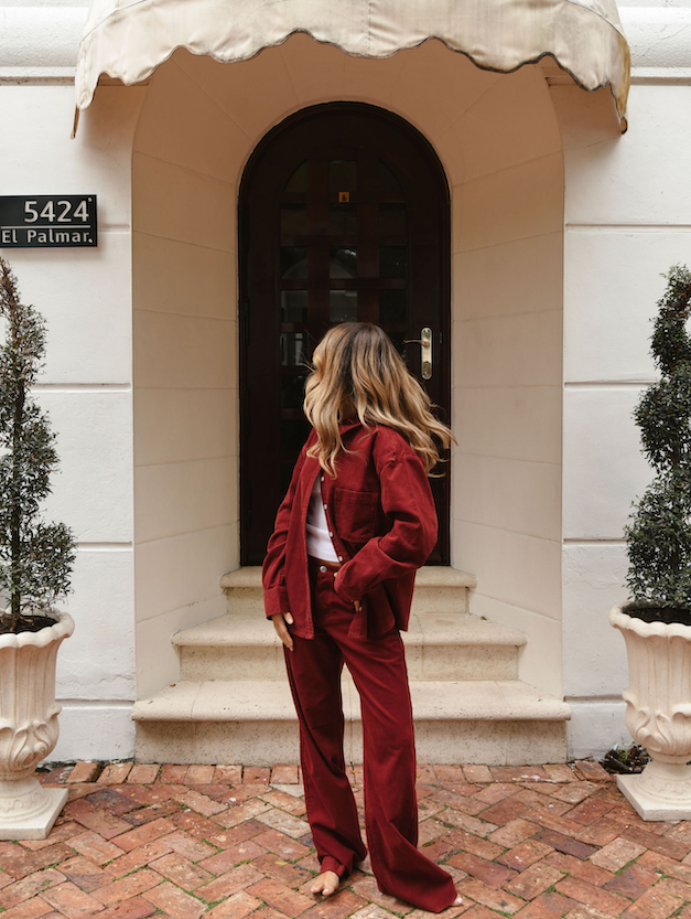 Corduroy Low Rise Baggy Pant