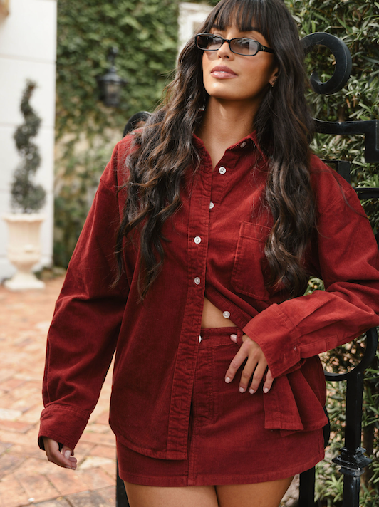 Corduroy Mini Skirt