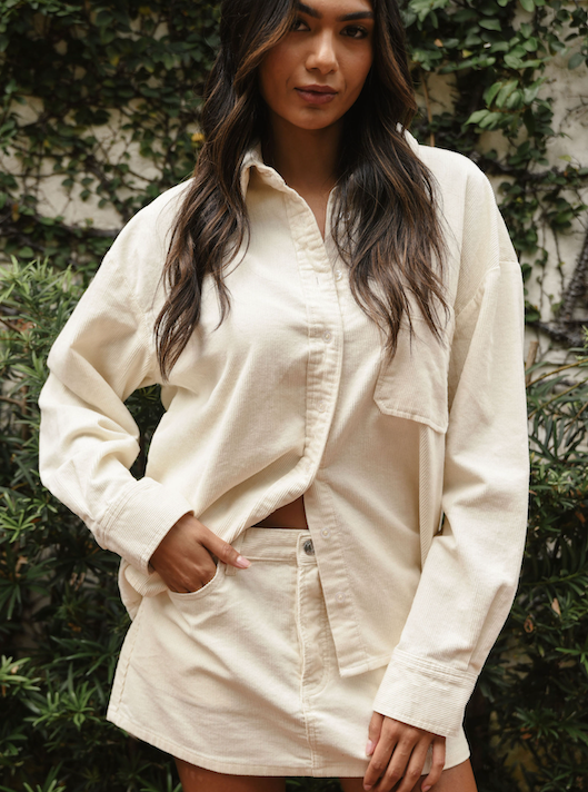 Corduroy Mini Skirt