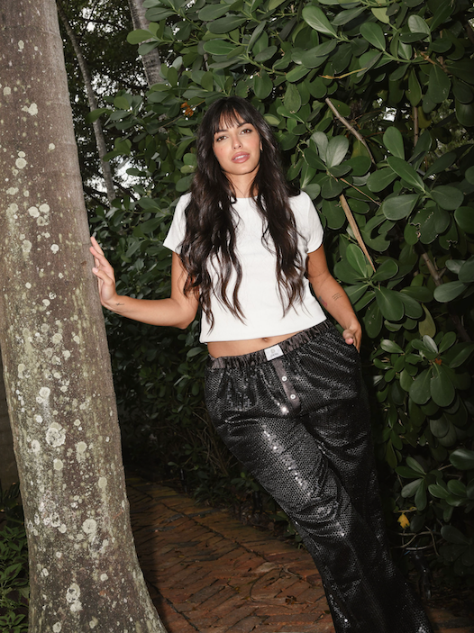 Sequin Boxer Pants