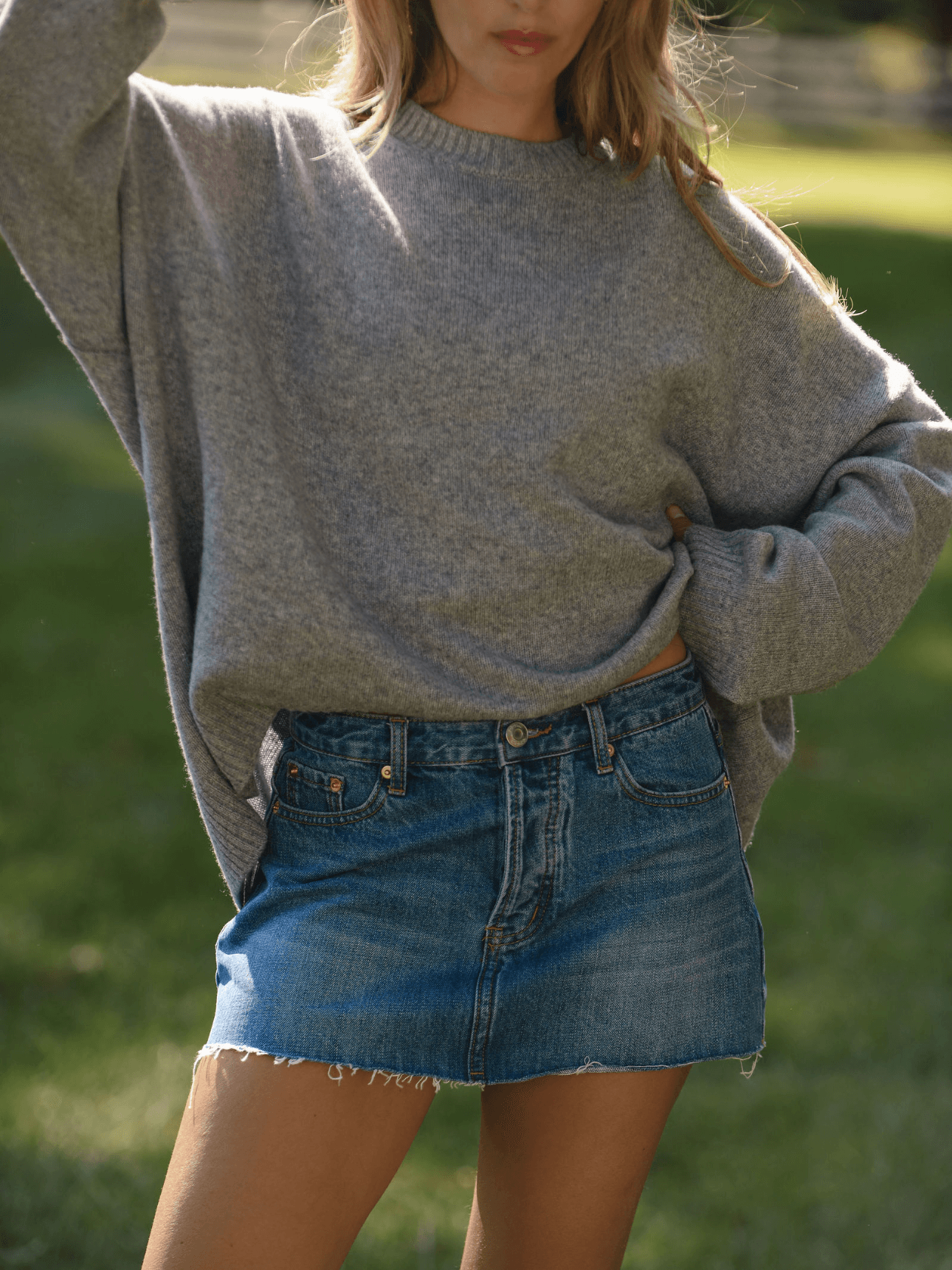 Denim Mini Skirt