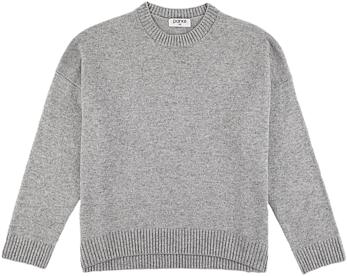 heather grey oversized pullover sweater flat lay -heather grey