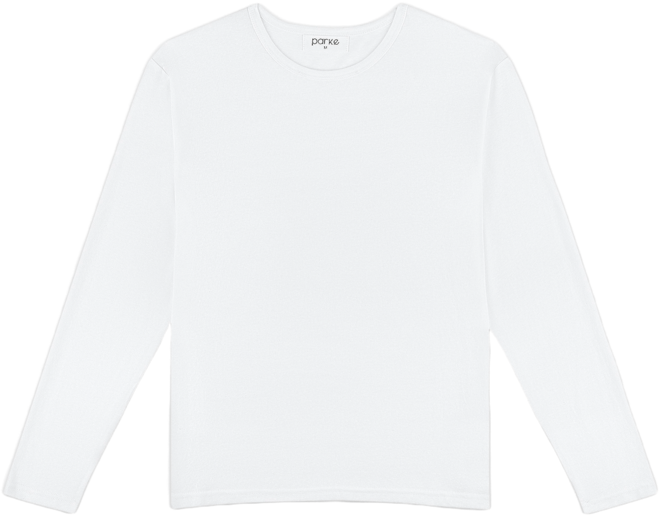 classic long sleeve flat lay - white