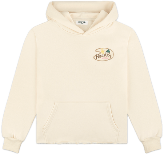 bayside hoodie flat lay - cream