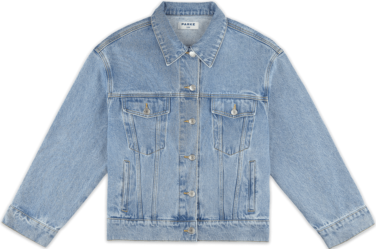 oversized denim jacket -vintage wash