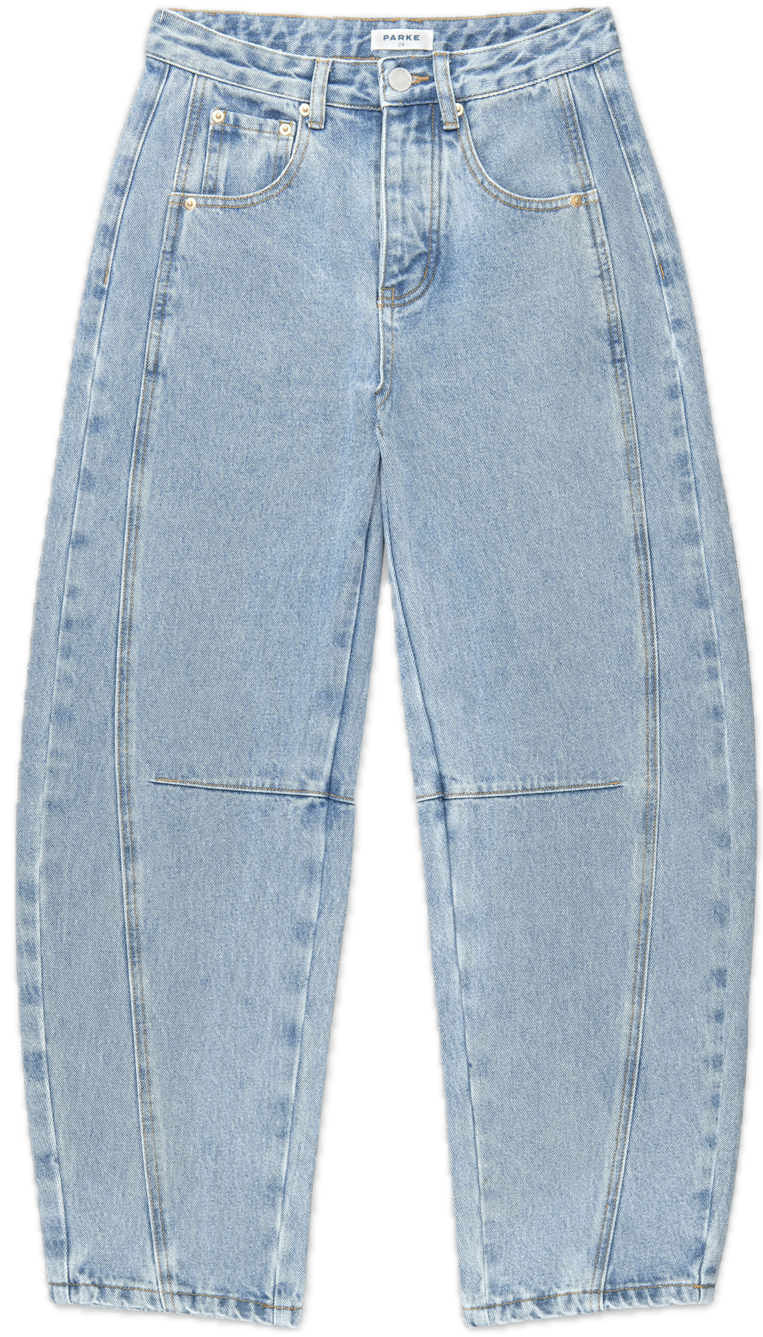horseshoe jean flat lay -vintage wash