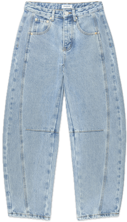 horseshoe jean flat lay -vintage wash