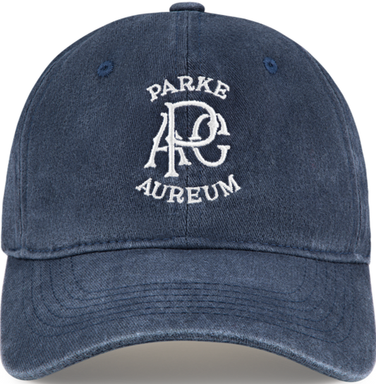 parke x aureum hat flat lay -navy