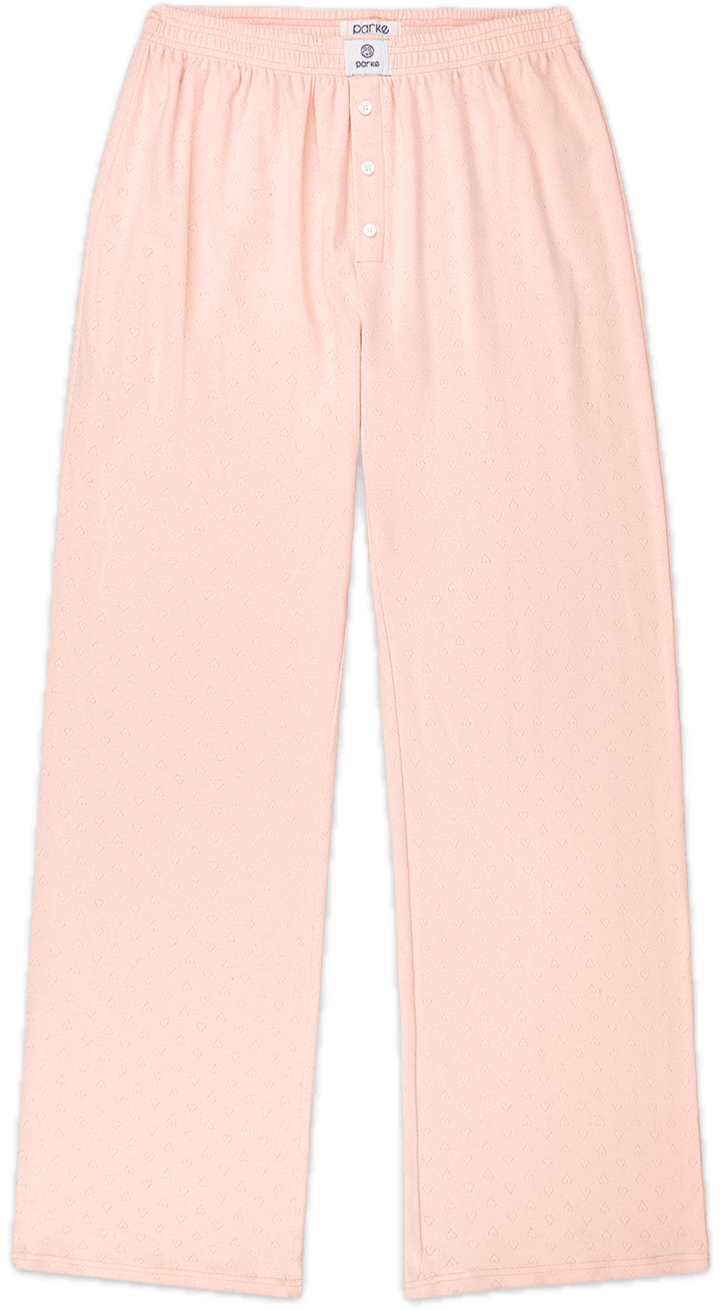 heart pointelle boxer pant flat lay -ballet