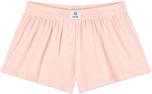 heart pointelle boxer short flat lay -ballet